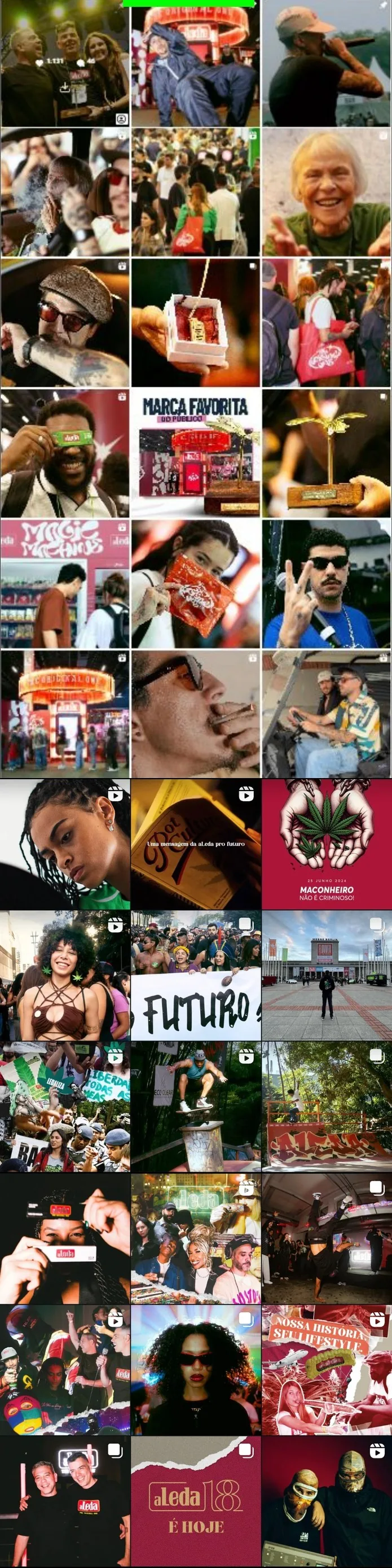 Feed da aLeda depois do retrofit