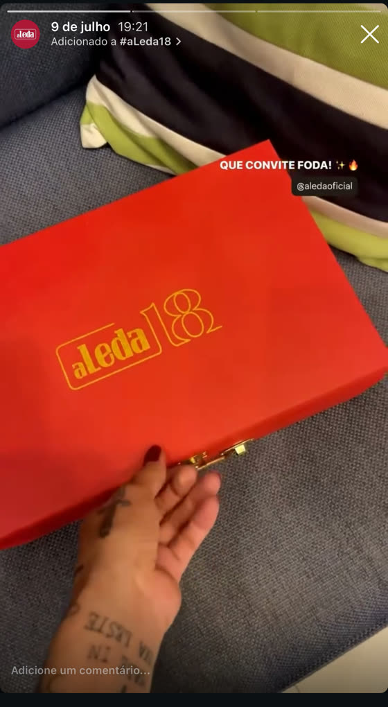 Story: convite aLeda 18