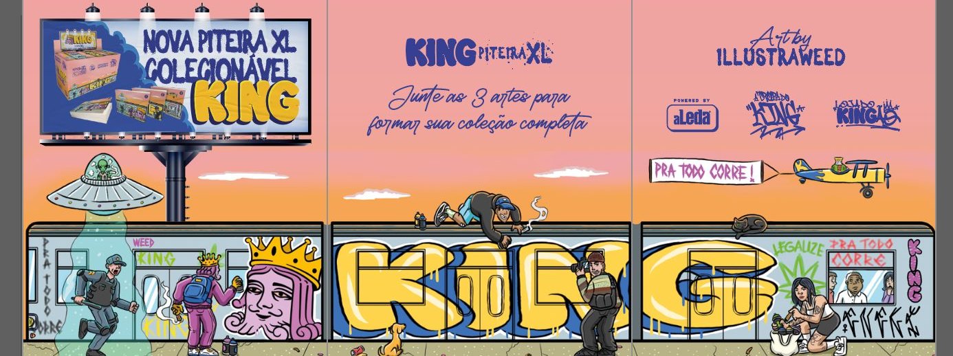 As três capas colecionáveis da piteira XL montando um mural de metrô, edição dia