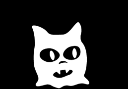 Avatar da MEOW: a cabeça do gato em branco
