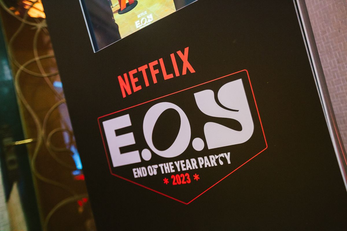 Sinalização da festa E.O.Y. 2023